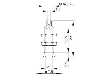 LICHT METALEN 4mm BUS / VERNIKKELDE MESSING (BU 10A) - Hirschmann