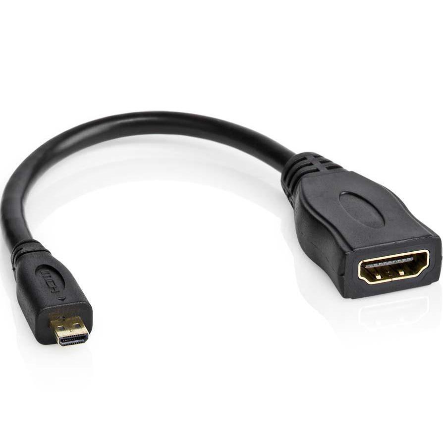 HDMI Micro naar HDMI A kabel - Allteq