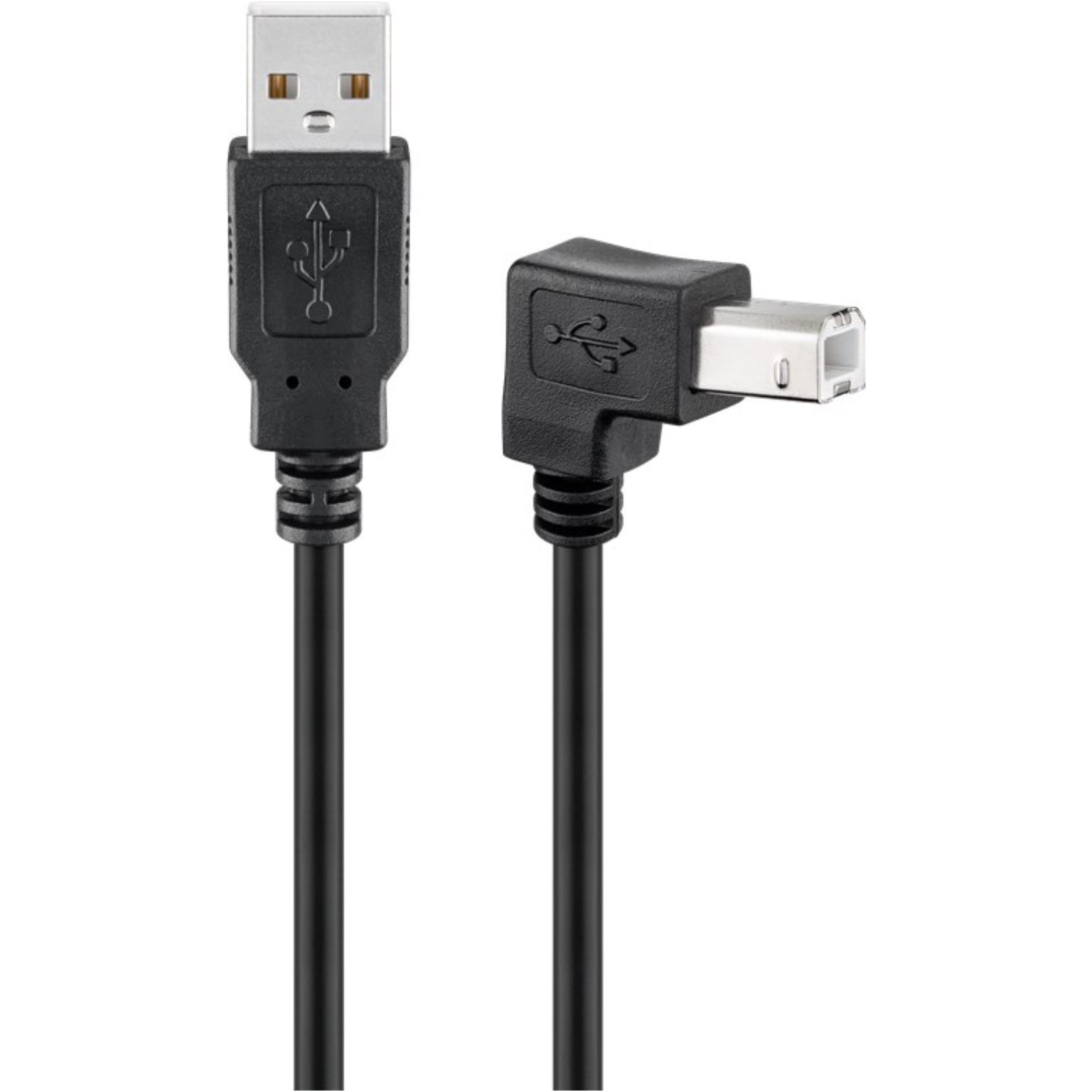 USB 2 0 A B Kabel Haaks USB Printerkabel Haaks Zwart Type 2