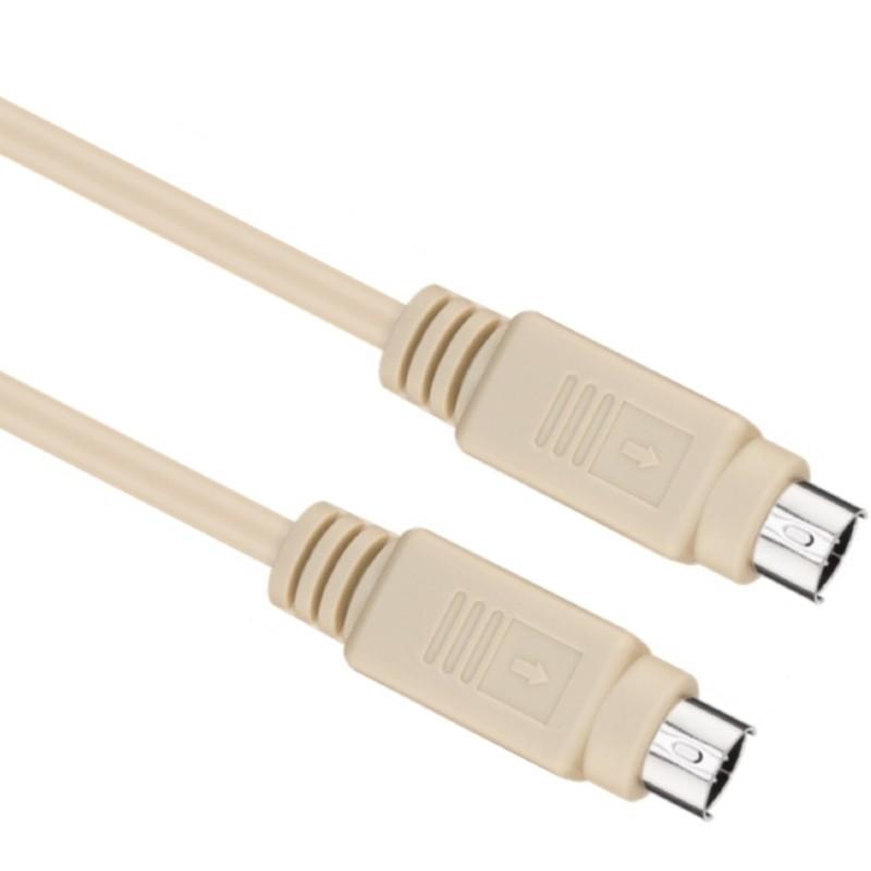 PS2 kabel PS2 male - PS2 male 5,00 m ivoor - Goobay