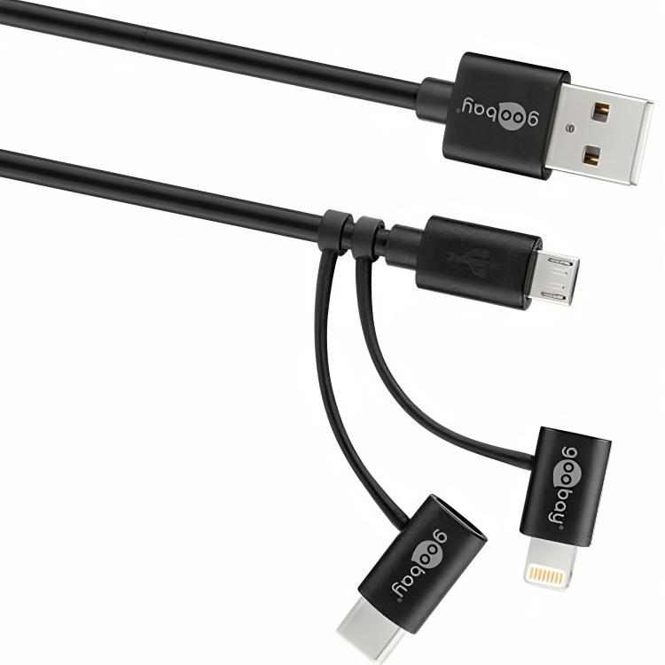 USB C 3 in 1 kabel - Goobay