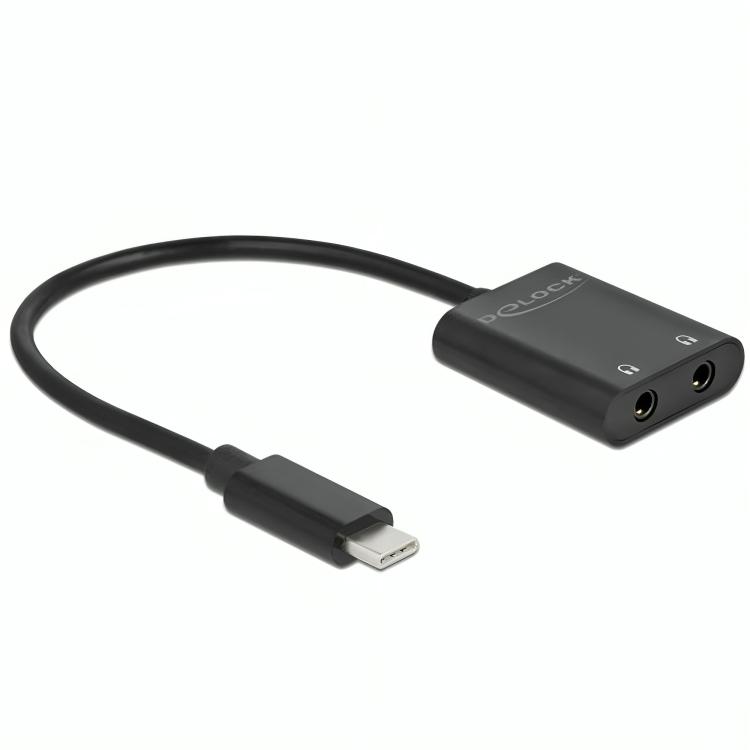 USB C naar jack 3.5mm - Delock