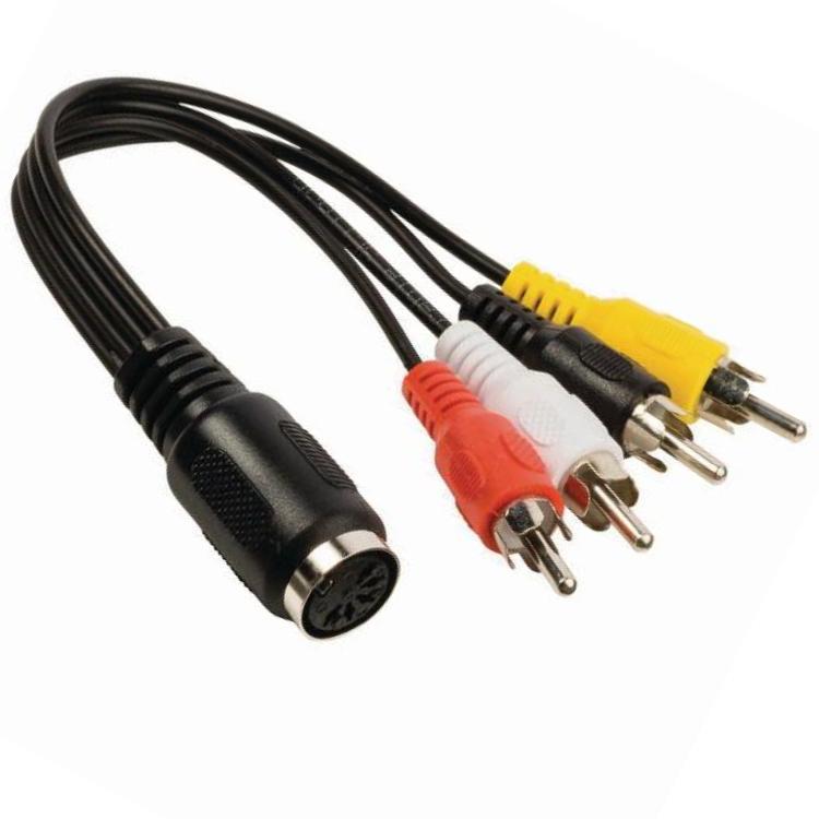 DIN naar tulp audio kabel - Nedis