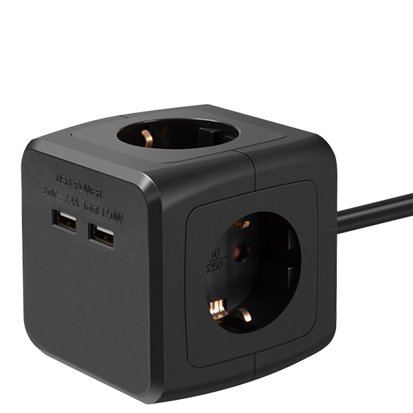 Stekkerdoos met USB afbeelding