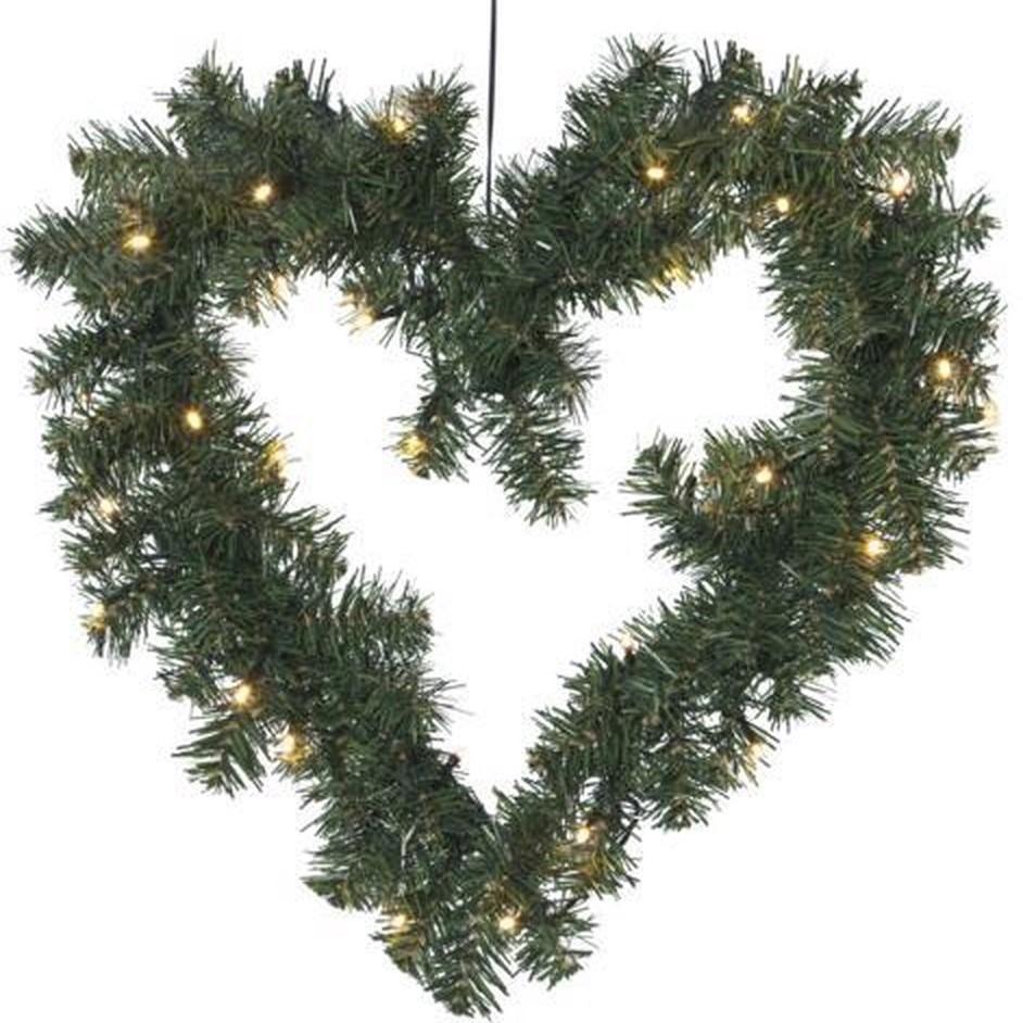 Couronne de Noël avec lumières Image