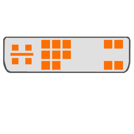 DVI-A Analoog VGA (12+4+1) Afbeelding