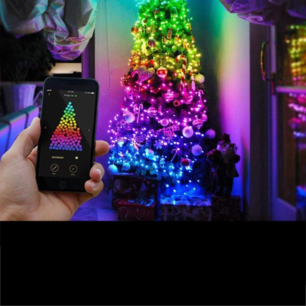 Kerstverlichting met app afbeelding