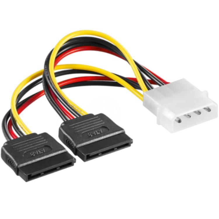 Molex naar SATA voedingskabel - Goobay