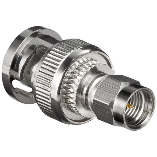 SMA stekker naar BNC stekker 50 Ohm verguld