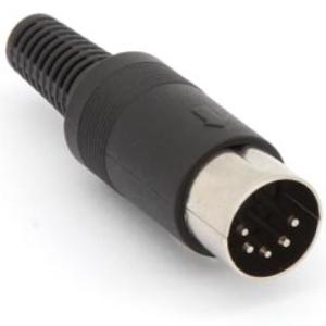 5p din plug 180grd