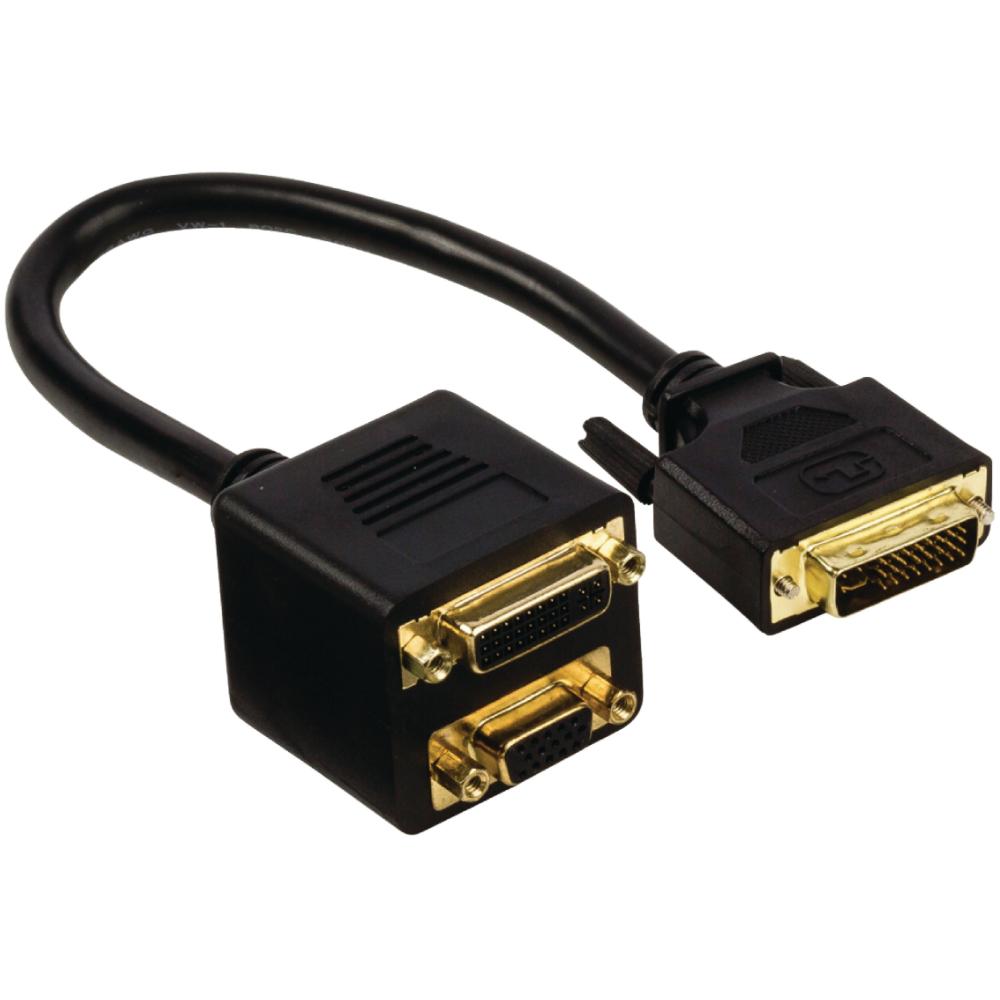 Séparateur DVI-I vers DVI + VGA - Delock