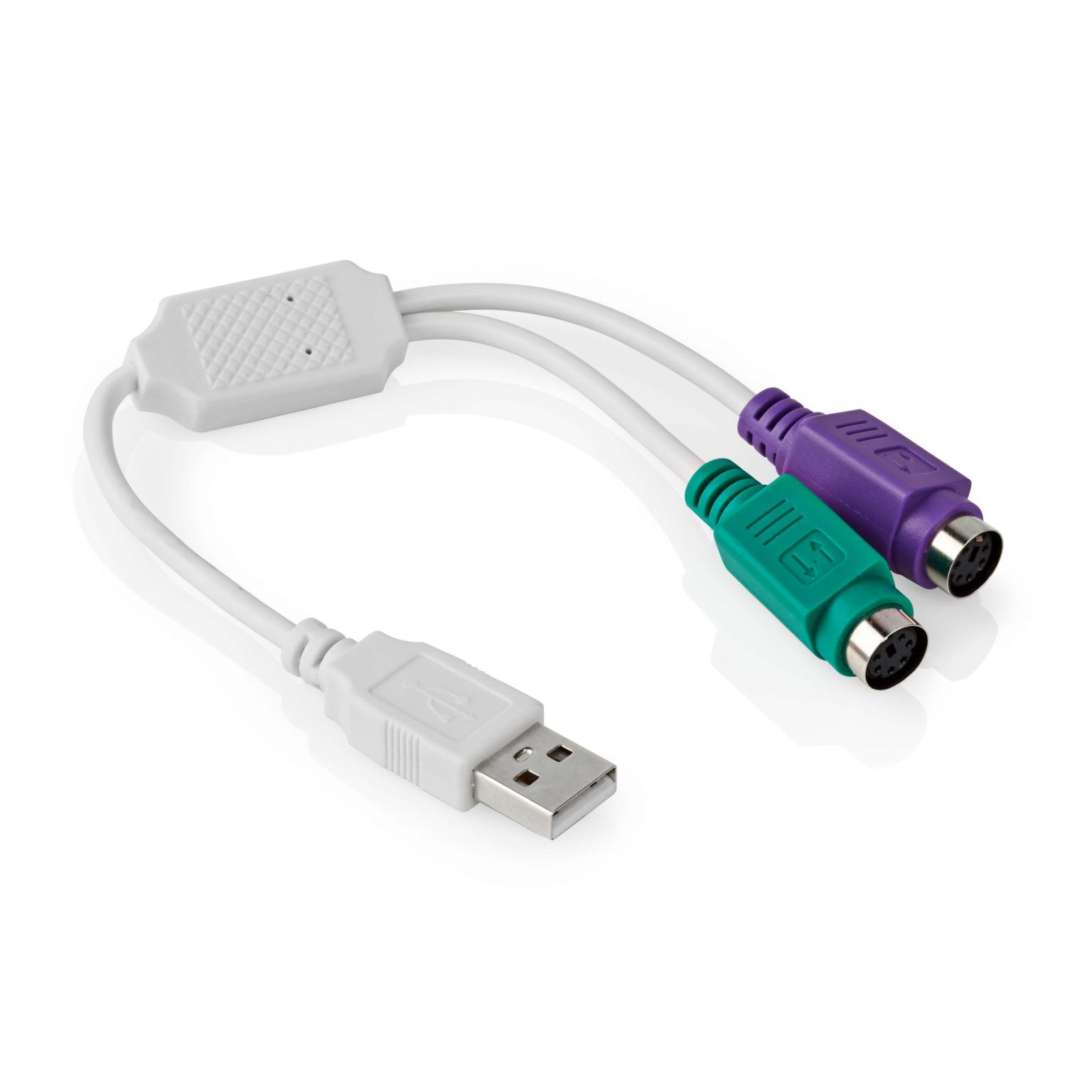 USB 2.0 naar PS/2 Adapter - Allteq
