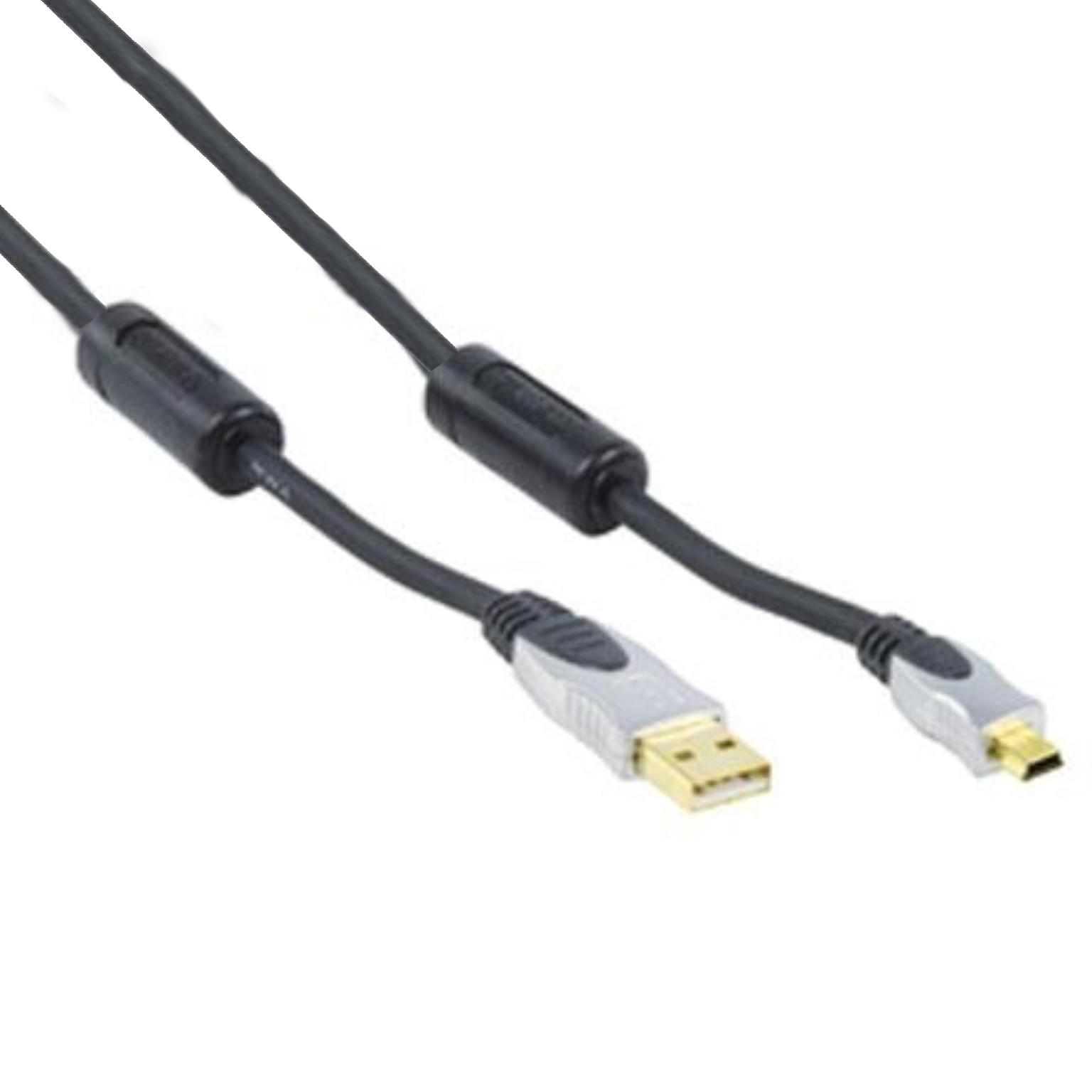 Mini-câble USB A vers USB B - Nedis