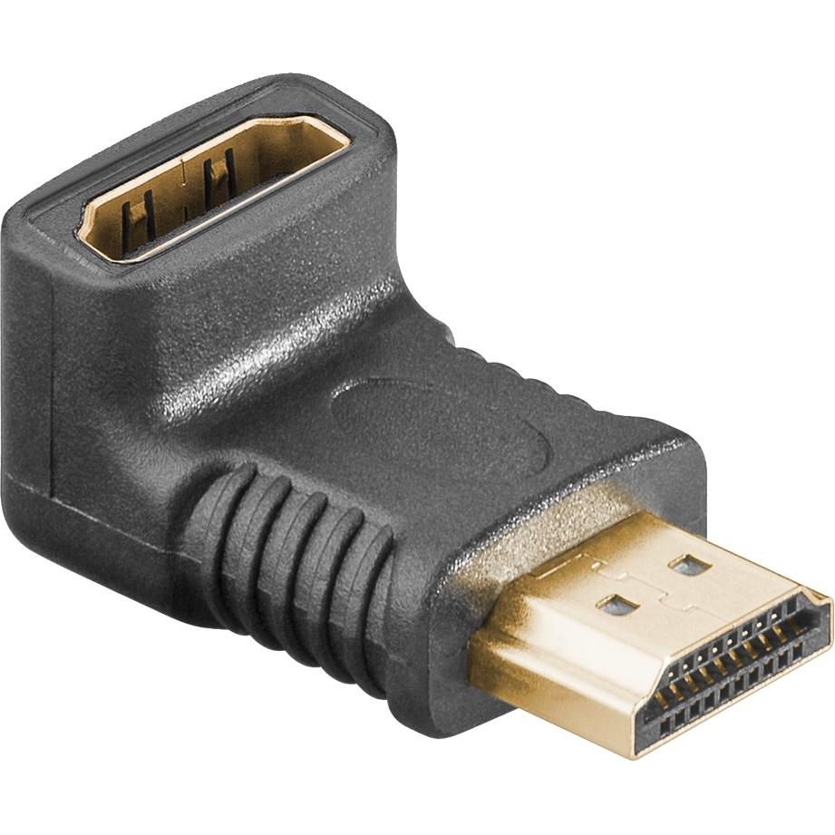 HDMI A verloopstekker (haaks) - Goobay