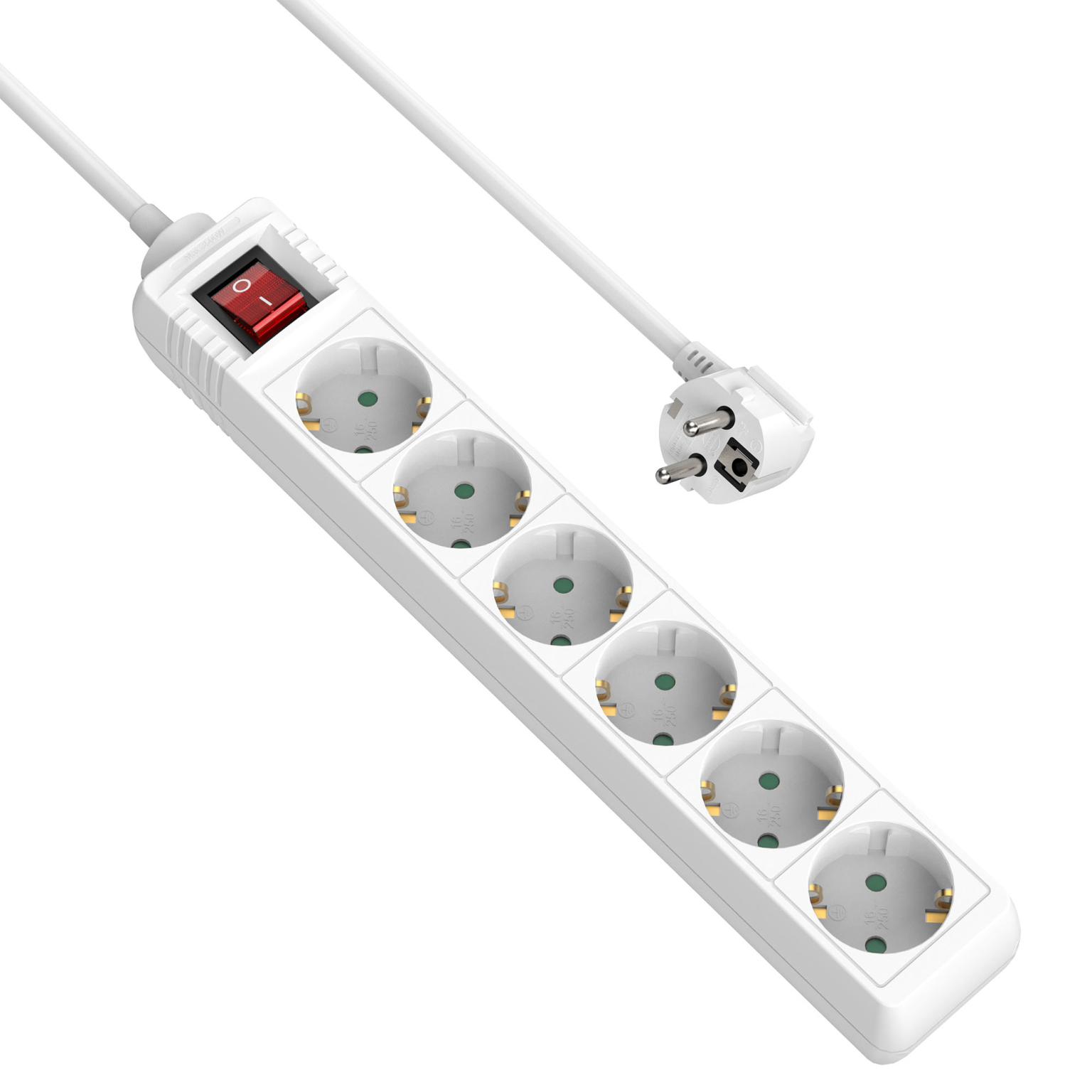 Multiprise - 6 prises - Allteq