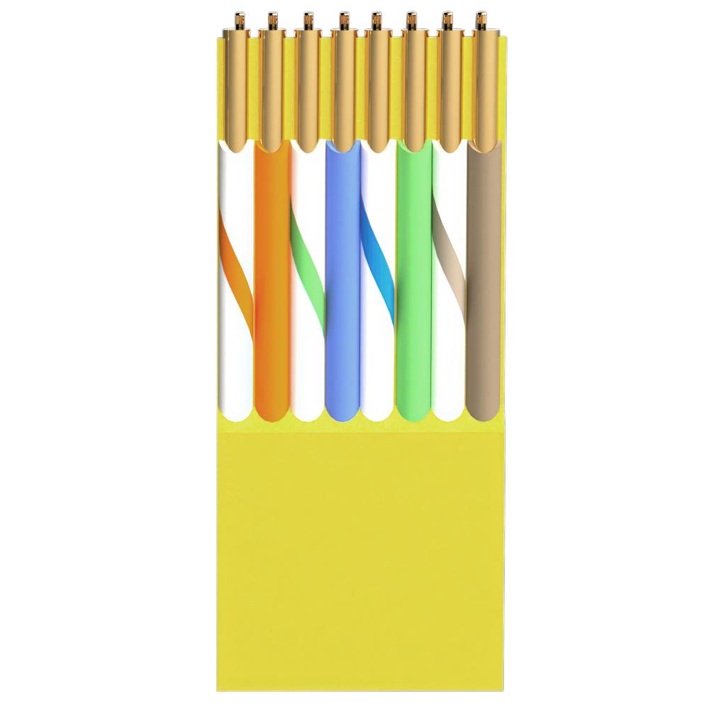U/UTP Kabel - 10 meter - Geel - Allteq