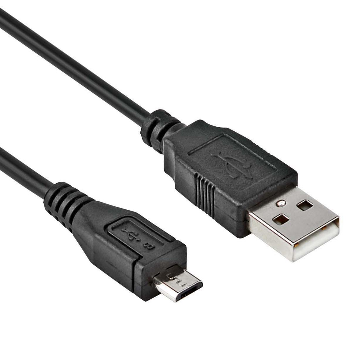 USB Micro kabel - 0.15 meter - Zwart - Allteq