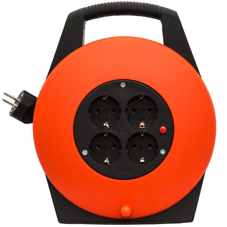 Rallonge éléctrique extérieur orange 1300W, 5 mètres