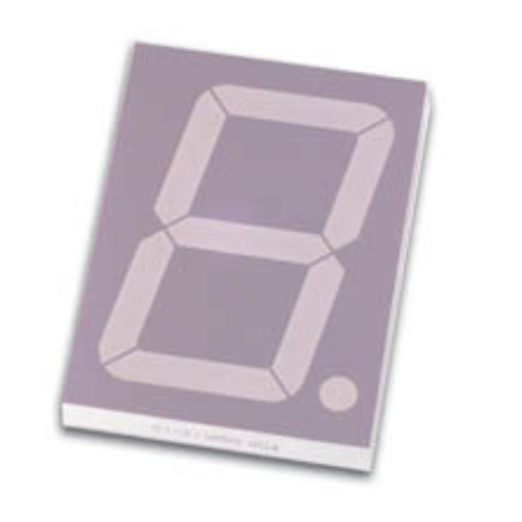 1-DIGIT DISPLAY 9mm GEMEENSCHAPPELIJKE KATHODE SUPERROOD