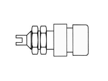 INSULATED 4mm SOCKET / WHITE (BIL 20)