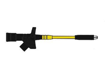 KLEMTESTPEN MET WIJDE BEKOPENING / ZWART (KLEPS 2800) - Hirschmann