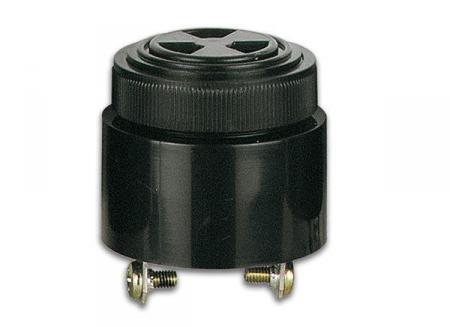 BUZZER AVEC VOLUME ADJUSTABLE 3-24Vdc - tonalité indétectable - montage vissé