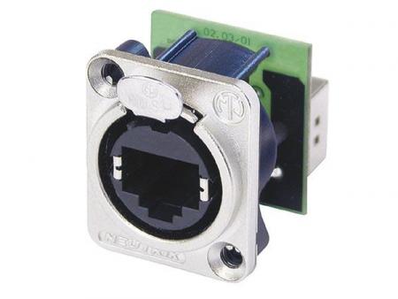 ETHERCON METALEN behuizing met STANDAARD RJ45 - Neutrik