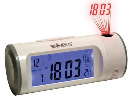 MET PROJECTIEKLOK MET KALENDER/THERMOMETER/TIMER - met projectieklok met kalender/thermometer/timer