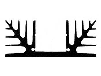 ÉLÉMENT DE REFROIDISSEMENT 1000 mm Sans perçage 0,19 C/W - HQ Products