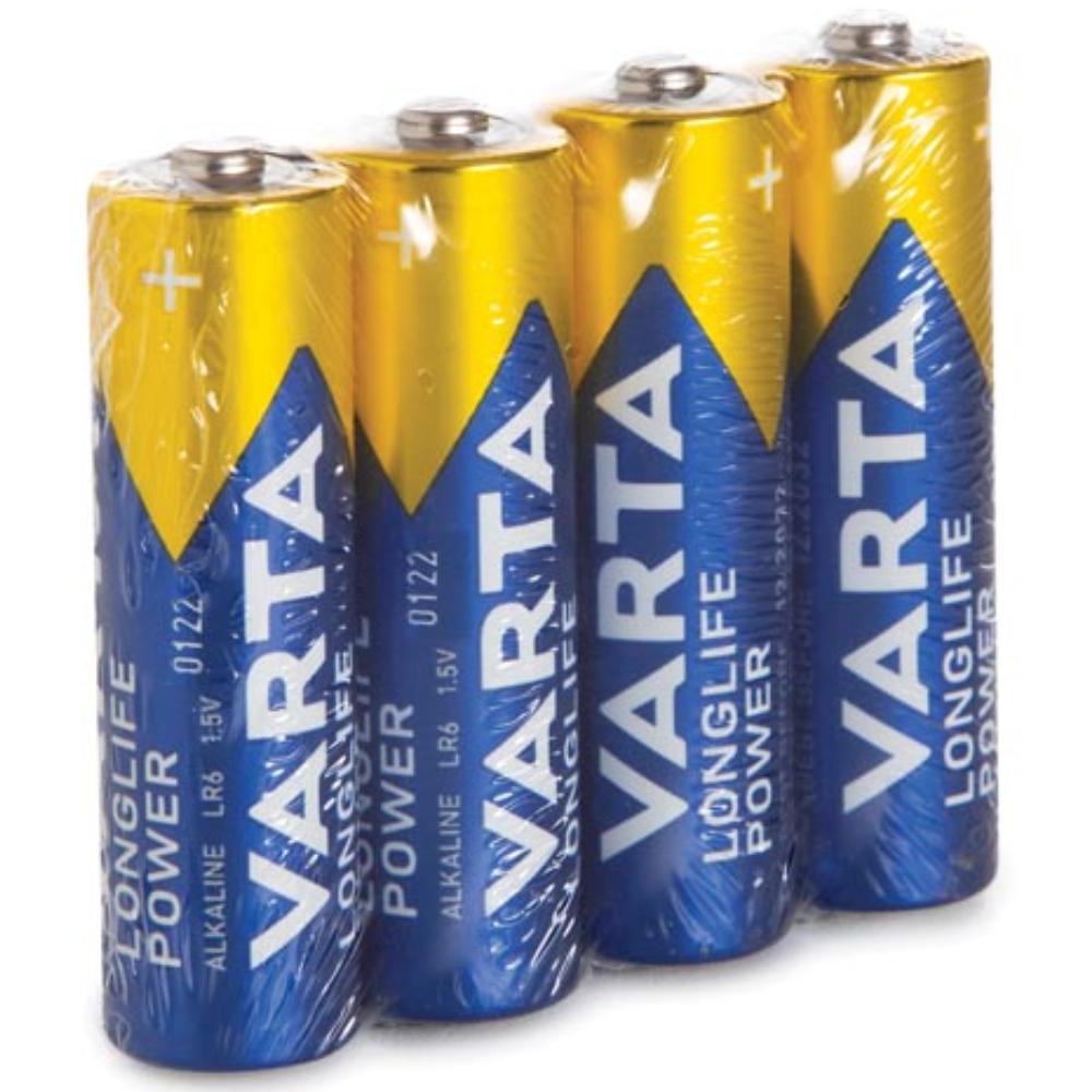 ALKALINE DE HAUTE ÉNERGIE AA / LR6 1,5V-2600mAh 4906.801.354 (4 pcs/rétrécissement) - Varta