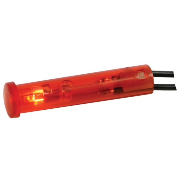 Ronde 7 mm signaallamp 24V rood