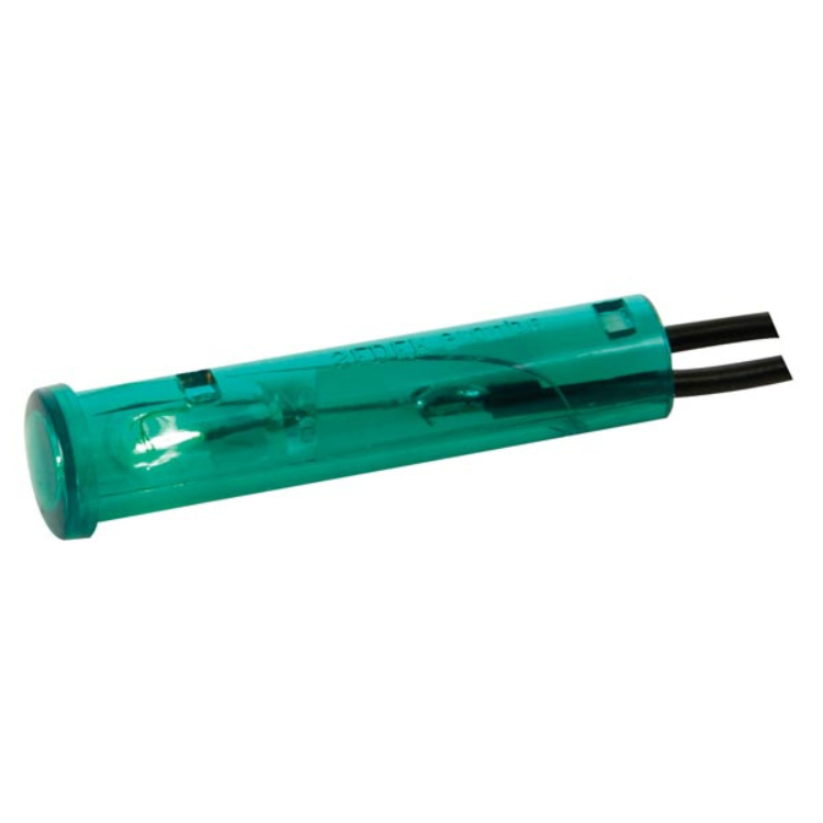 RONDE 7mm SIGNAALLAMP 12V GROEN - HQ Products
