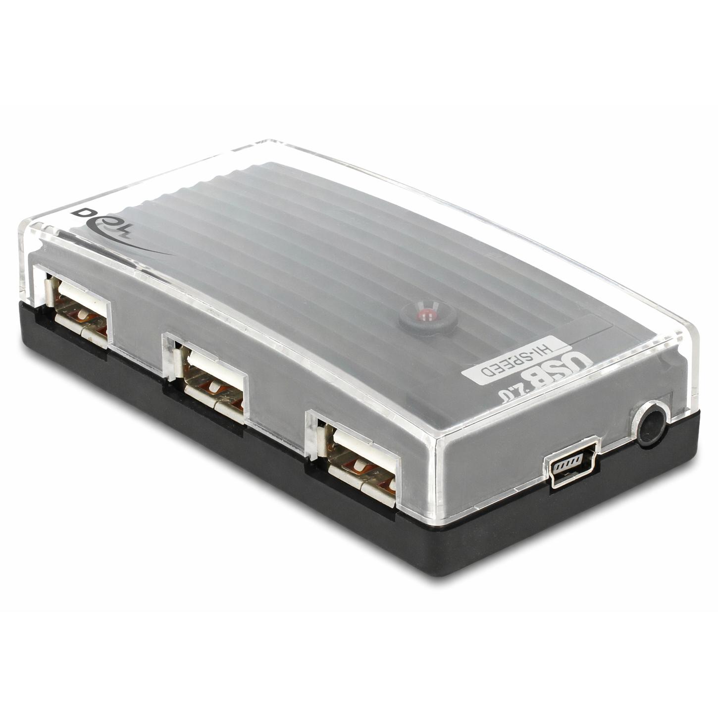 Hub USB A + mini B - 4 ports - Delock