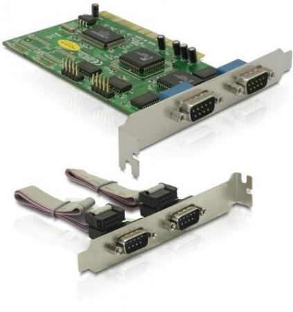 PCI Kaart - 4x Serieel - Delock