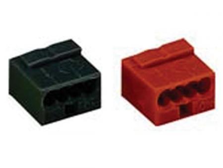 MICRO AANSLUITVERBINDER VOOR VERTAKINGSDOZEN 4-ADERIGE KLAMPBLOK, ROOD - Wago
