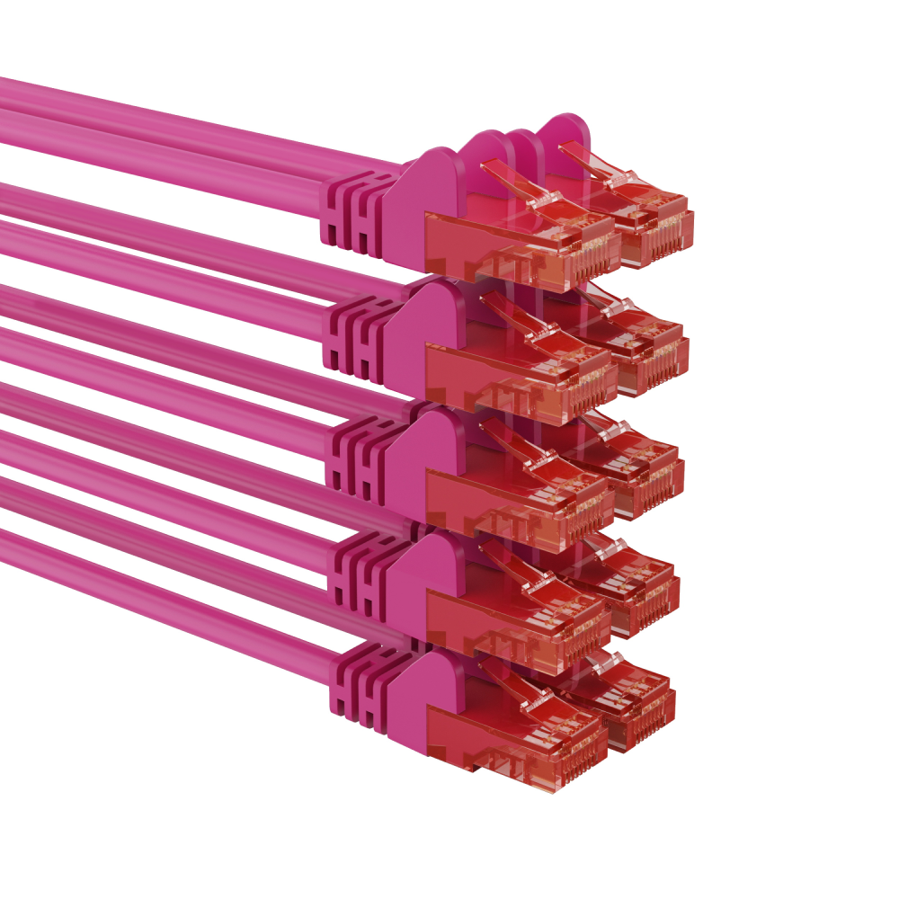 U/UTP Kabel - 30 meter - Roze - Allteq