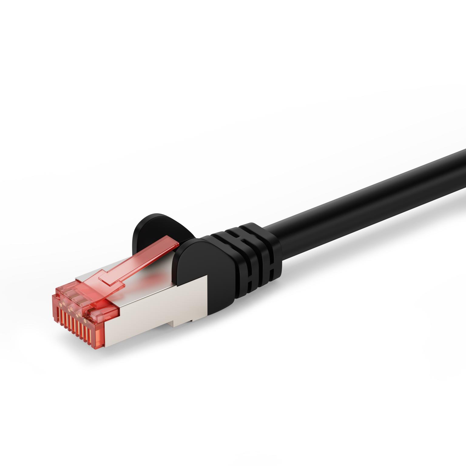 S/FTP kabel - 1 meter - Zwart - Goobay