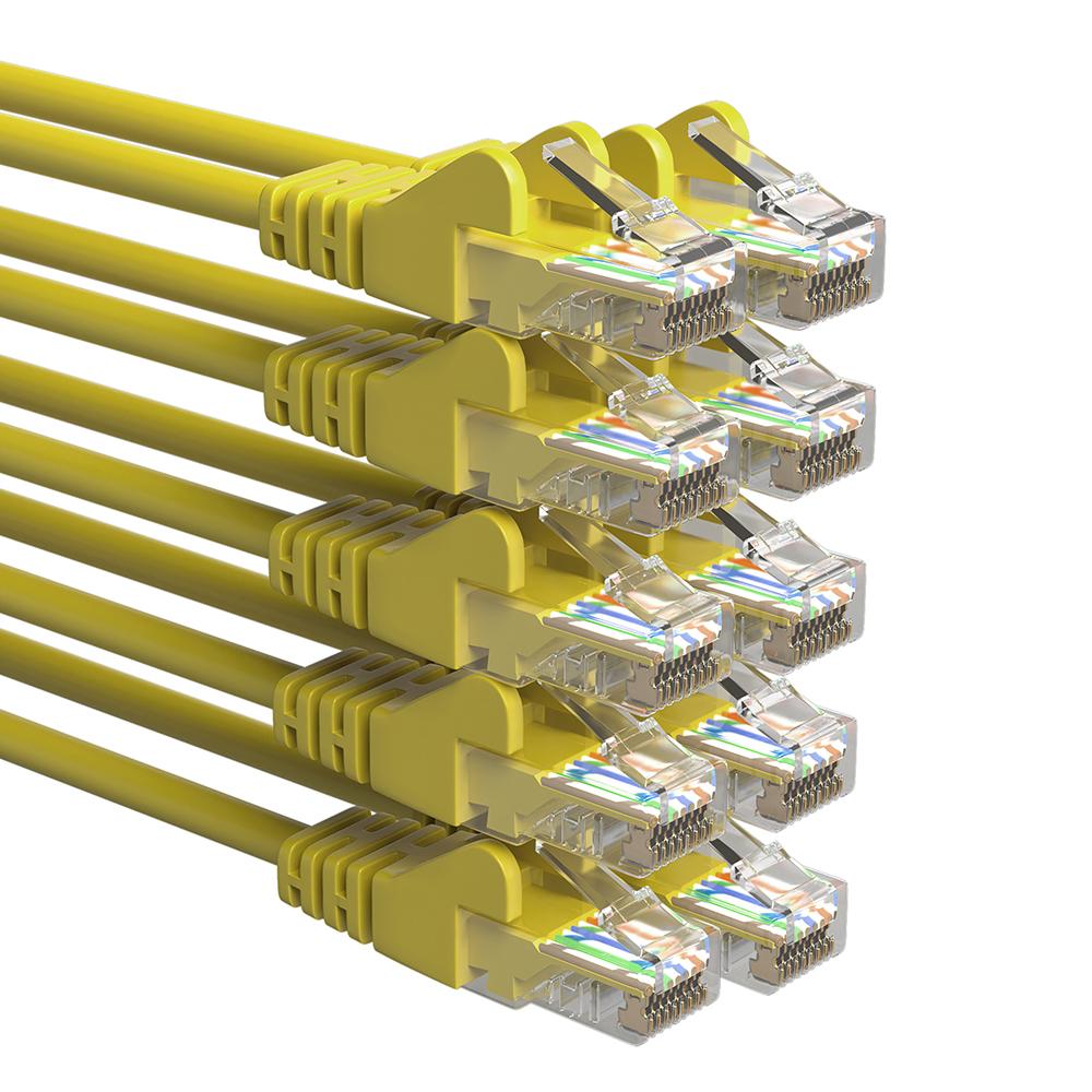 U/UTP Kabel - 10 meter - Geel - Allteq