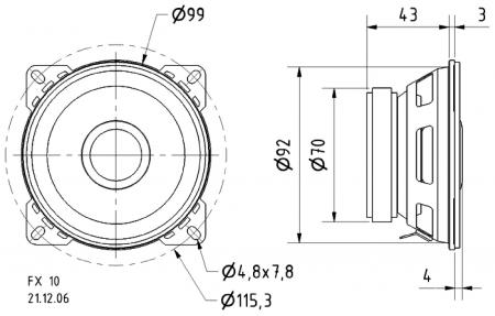 Fullrange speakers - 4 Inch - Visaton
