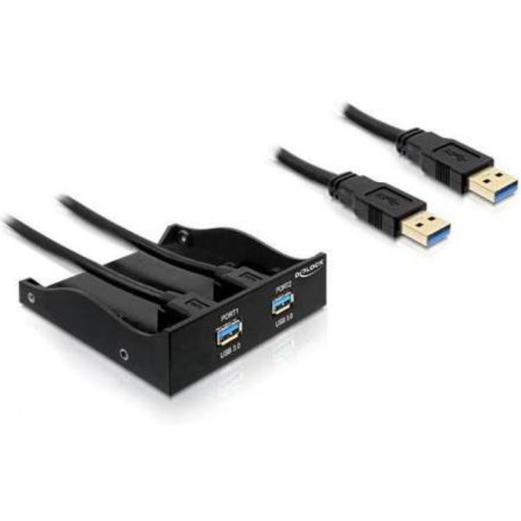 USB hub - 2 poorten - Delock