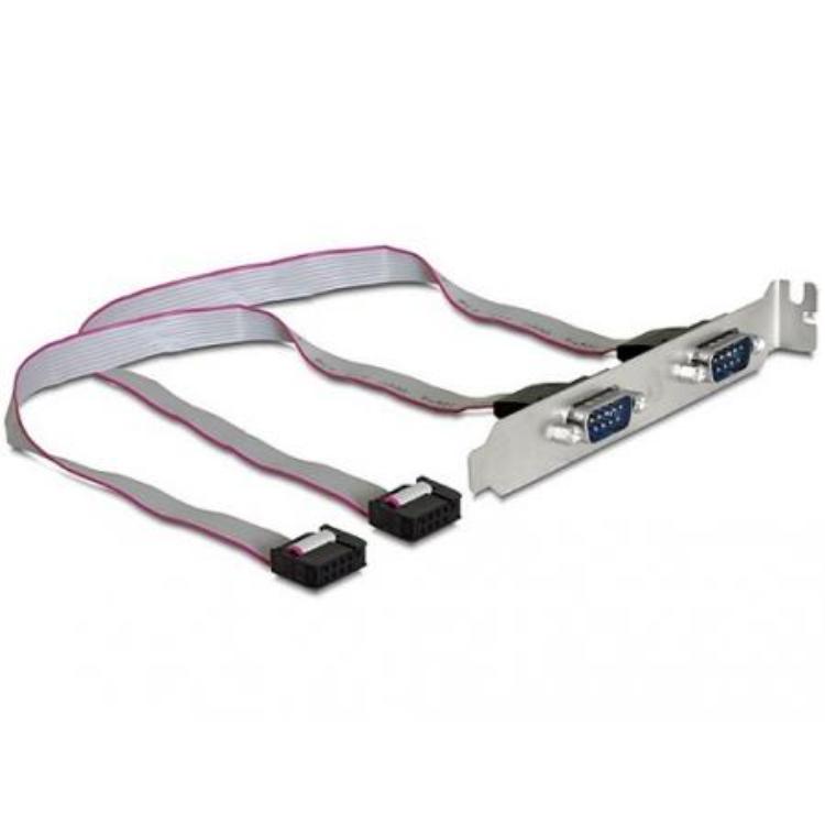 Pin header naar serieel bracket - Delock