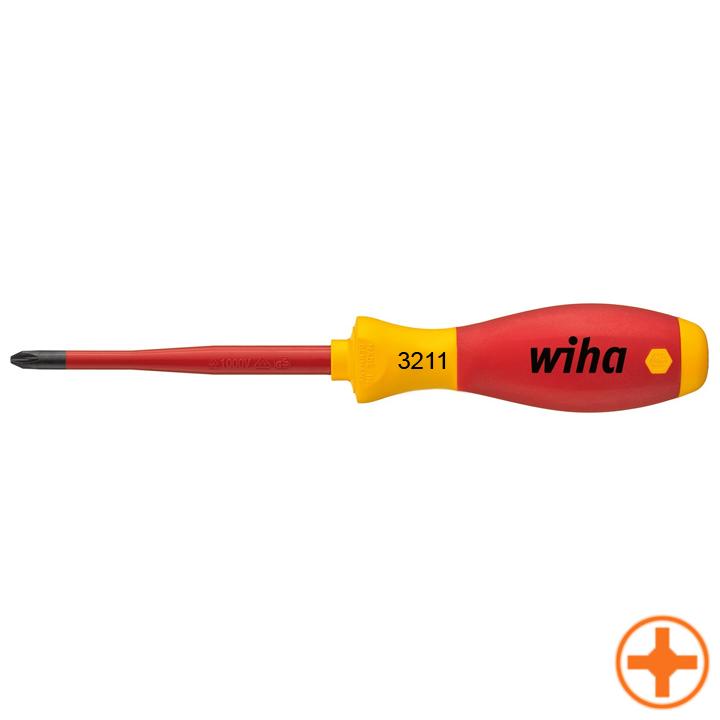 Kruiskop schroevendraaier - PH2 (VDE) - Wiha