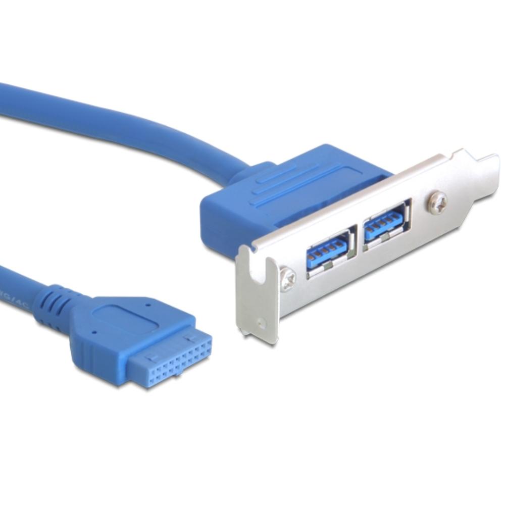 USB 3.0 bracket - 2 poorten - Delock