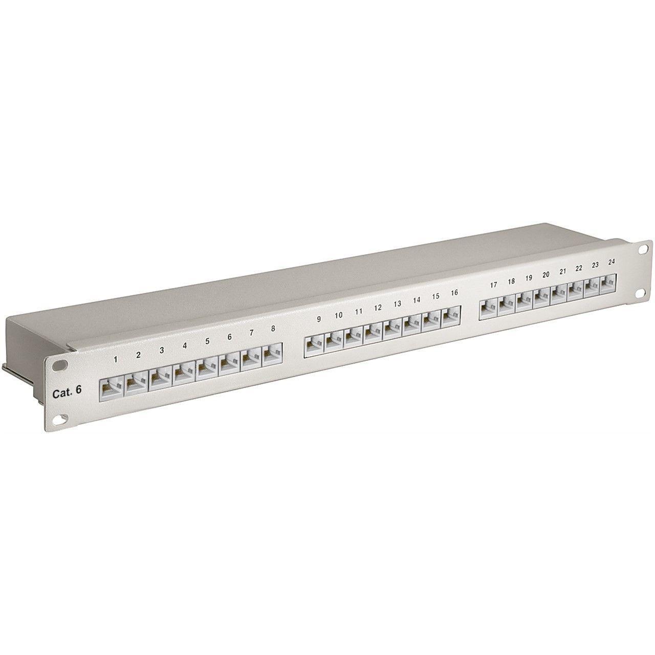 CAT6 Patchpaneel - 24-Poorts - 19 inch rack