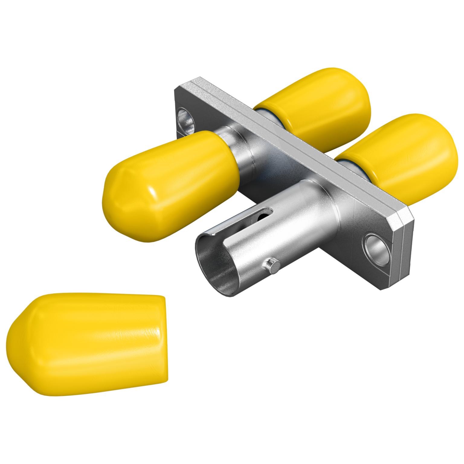 Adaptateur ST/ST dpx. manchon monomode céramique, métal h.