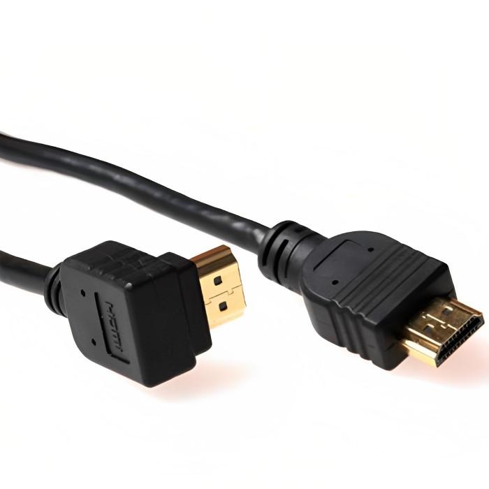 Hdmi m/m angled at one 1.00m - HDMI High Speed cable one-way angled