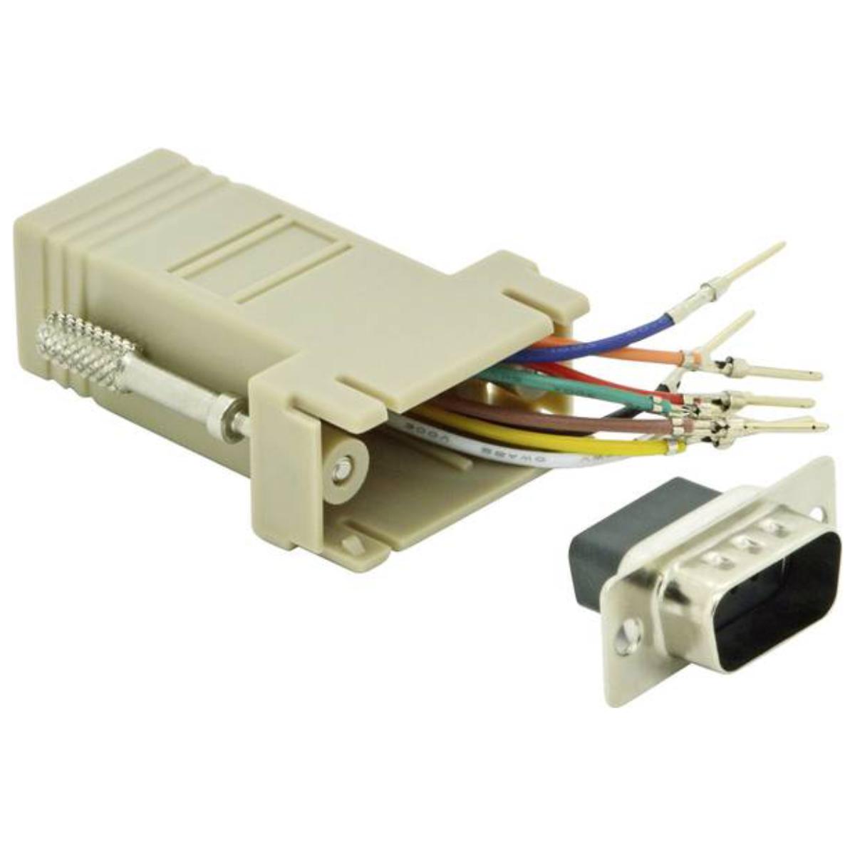 Serial D-sub RJ45 adapter plug