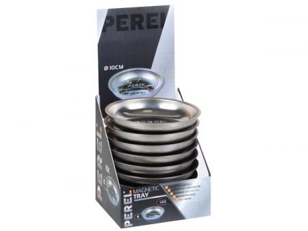 Toonbankdisplay met 10 magnetische schaaltjes Ø 10cm - Perel