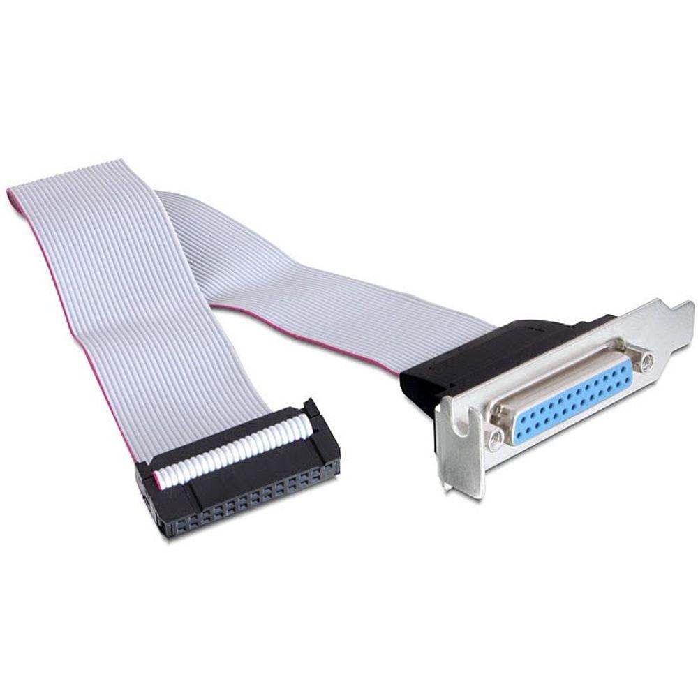 Slotplaat Parallelpoort 25-polig / 25p int. Low profile - Delock