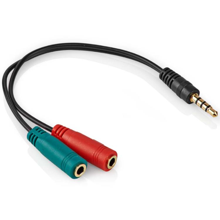 Jack splitterkabel Microfoon en Audio